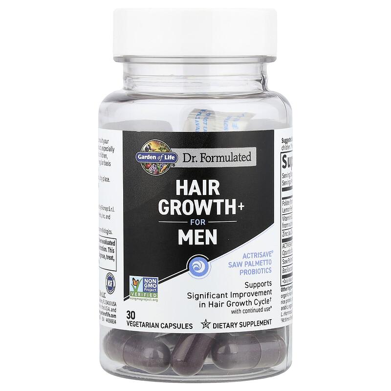 Hair Growth+ for Men, 30 Vegetarian Capsules