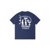 Stussy Short Sleeve T-Shirt Teens Loose Fit 270g Cotton Round Neck Casual Wear