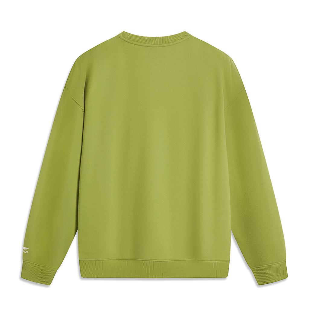 Li Ning Sports Lifestyle Series Comfortable Versatile Fashion Breathable Hoodie Unisex hoodies Grasshopper-Green AWDV373-5