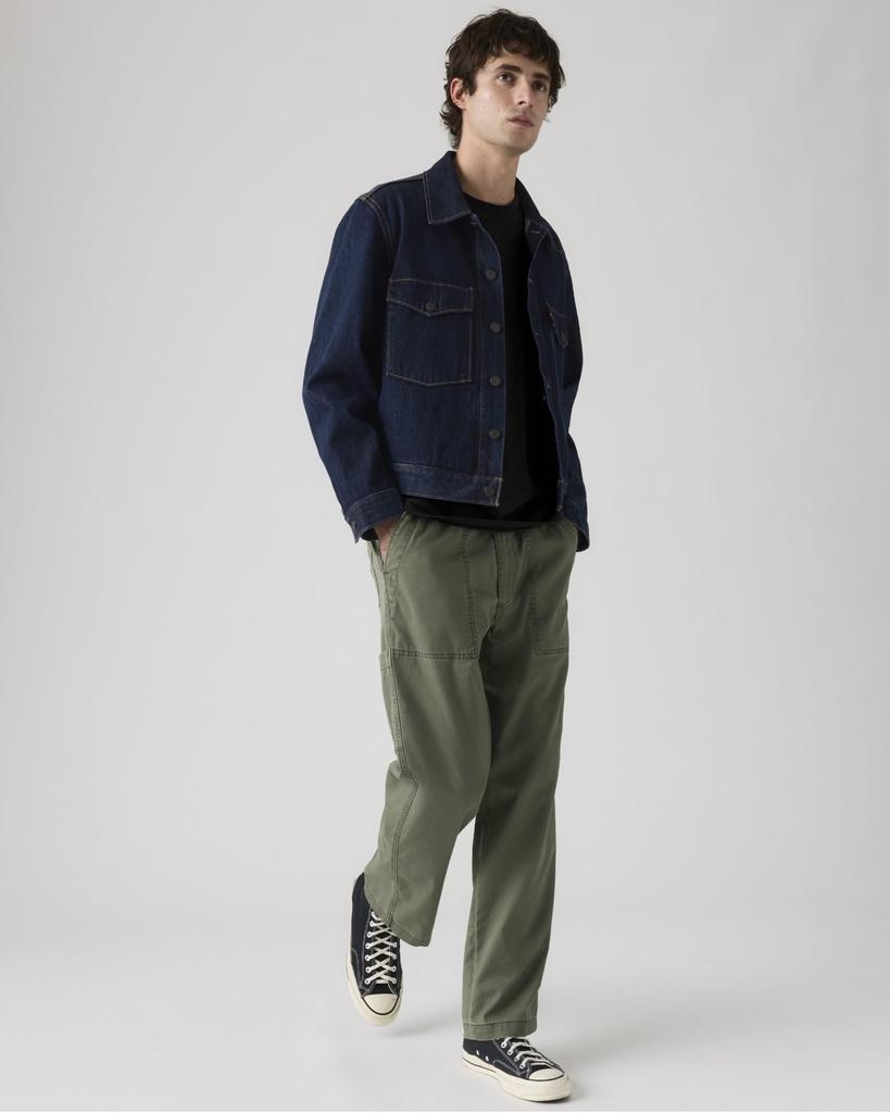 Levi's EASY RELAXED Straight Surplus Pants Stretch Lightweight Linen Blend LIGHTWEIGHT Men's 0057S-0006 US M