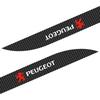 2 stuks Koolstofvezel Auto Deur Zijskirt Drempel Strip Sticker Decals Styling Voor Peugeot 206 307 308 3008 207 208 407 508 2008 5008 107