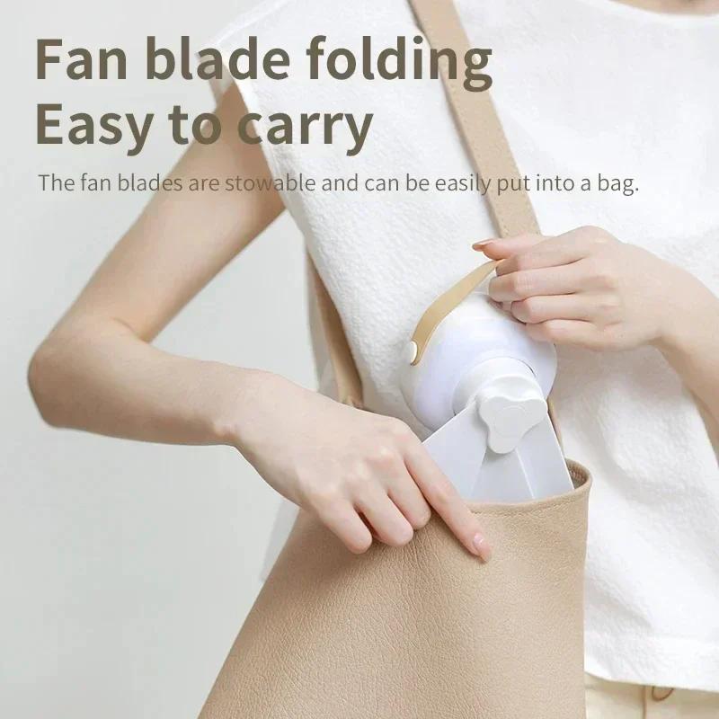 Portable Wireless Mini Ceiling Fan Light USB Remote Control Stand Night Light for Home Outdoor Camping - New Year Gift Idea