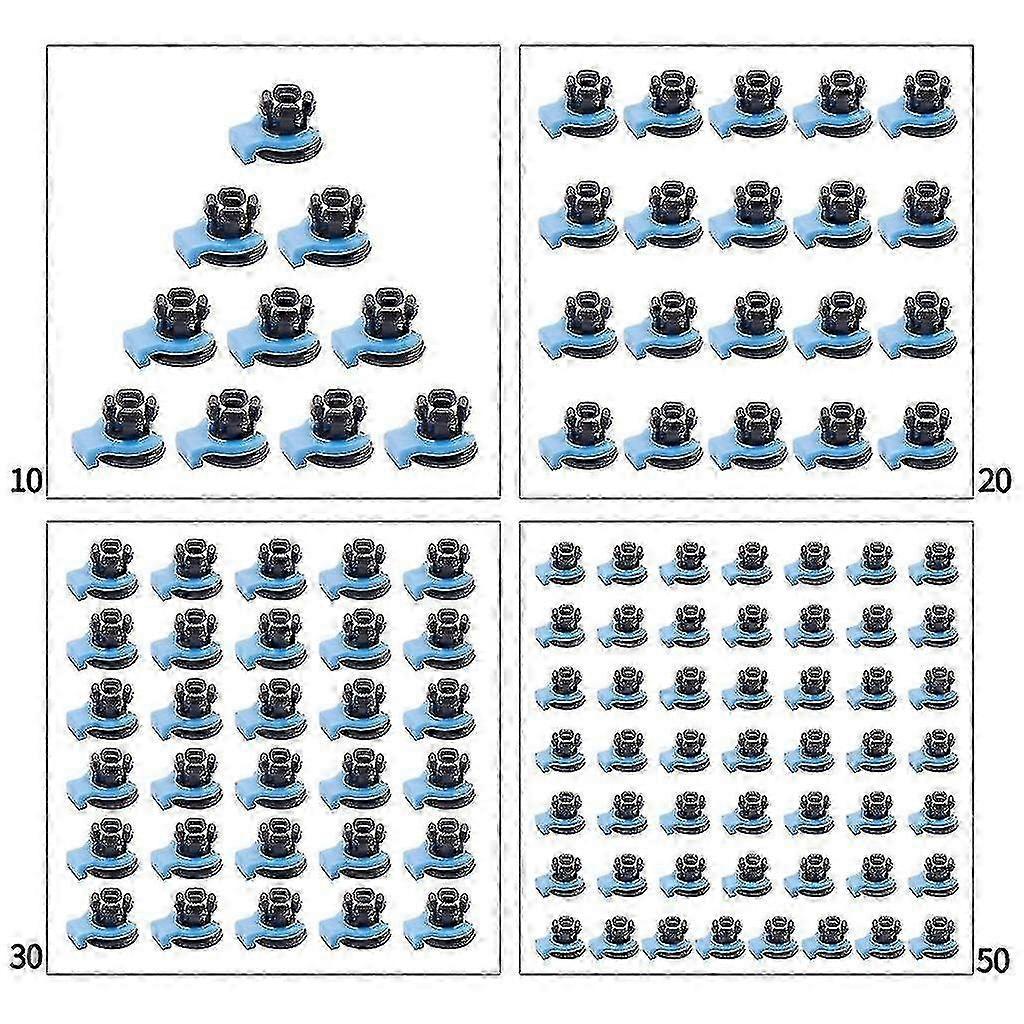 Embedded clamp for hot-end tubes, 3D printer parts, coupling chuck, 50 pcs