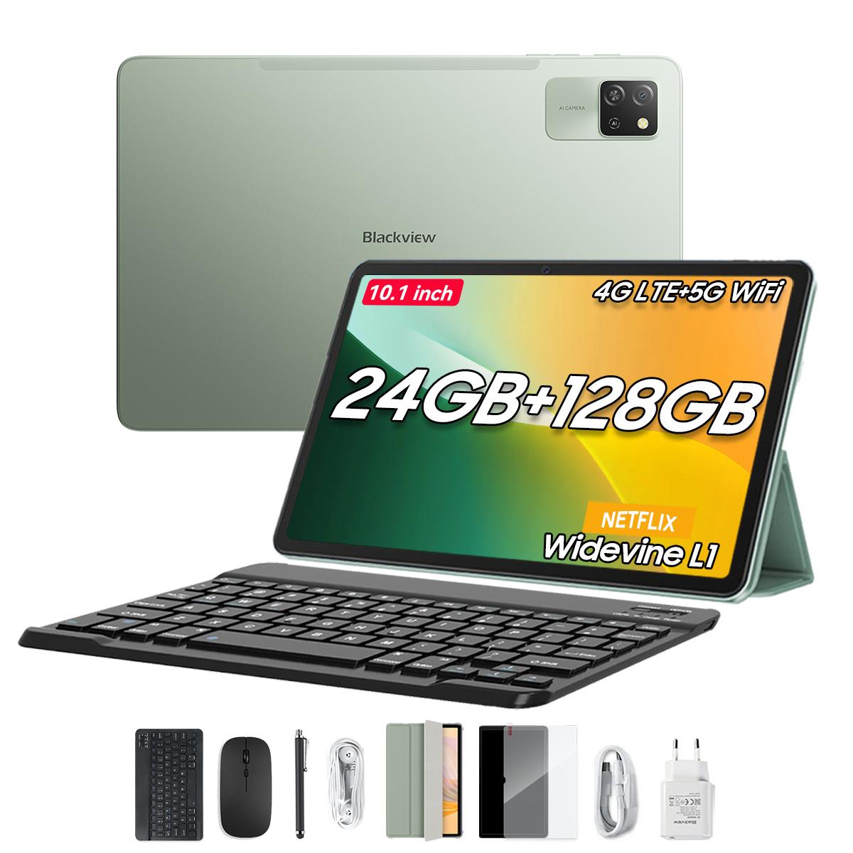 

Blackview Tab 60 Pro SET 10.1 дюймов ОЗУ 24 ГБ ПЗУ 128 ГБ Android 14 WiFi 6 Widevine L1 4G Планшет зелёный