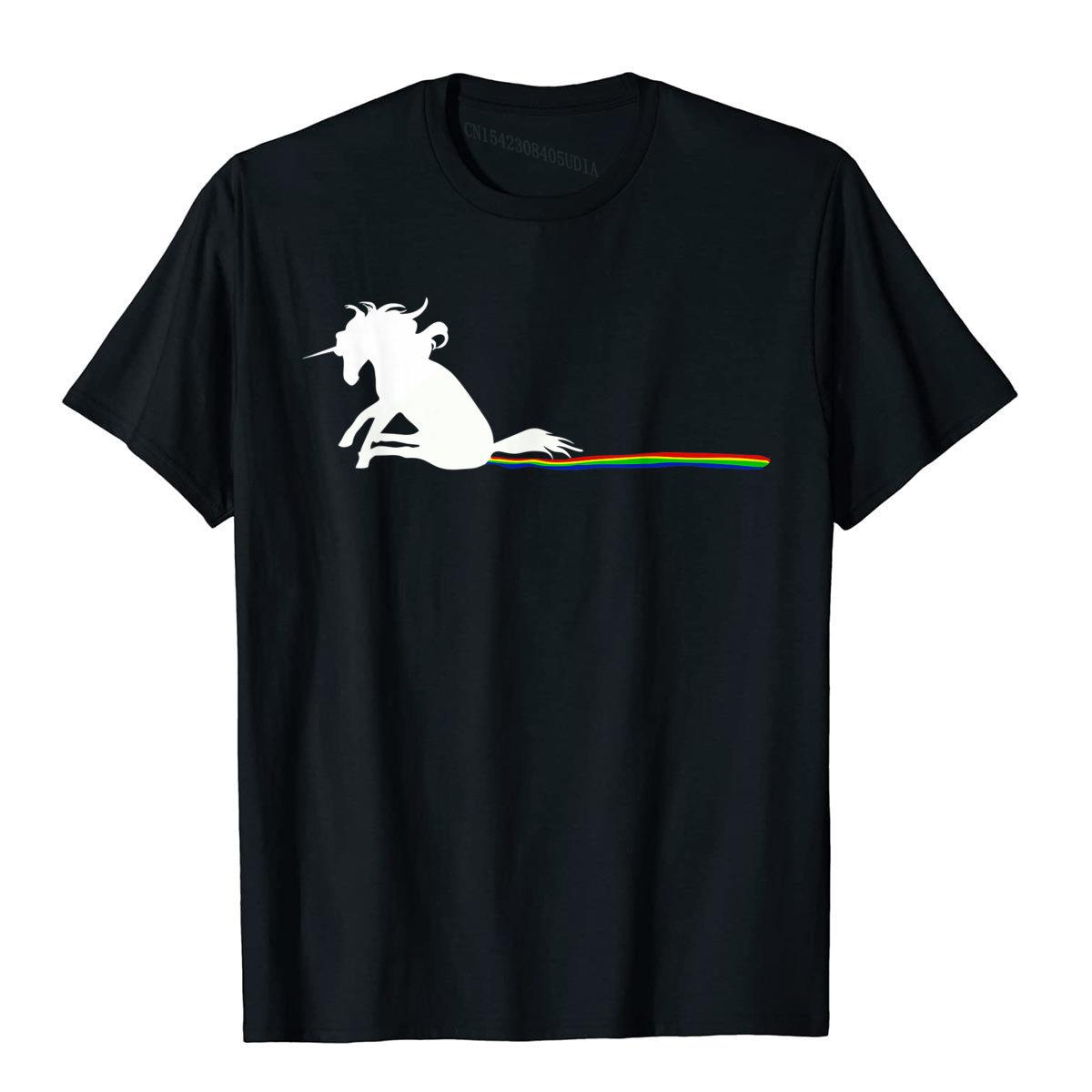 

Unicorn Dragging Rainbows- Funny Adult T-Shirts Gifts Customized Top T-Shirts For Men Cotton Tops T Shirt Summer Special 3XL