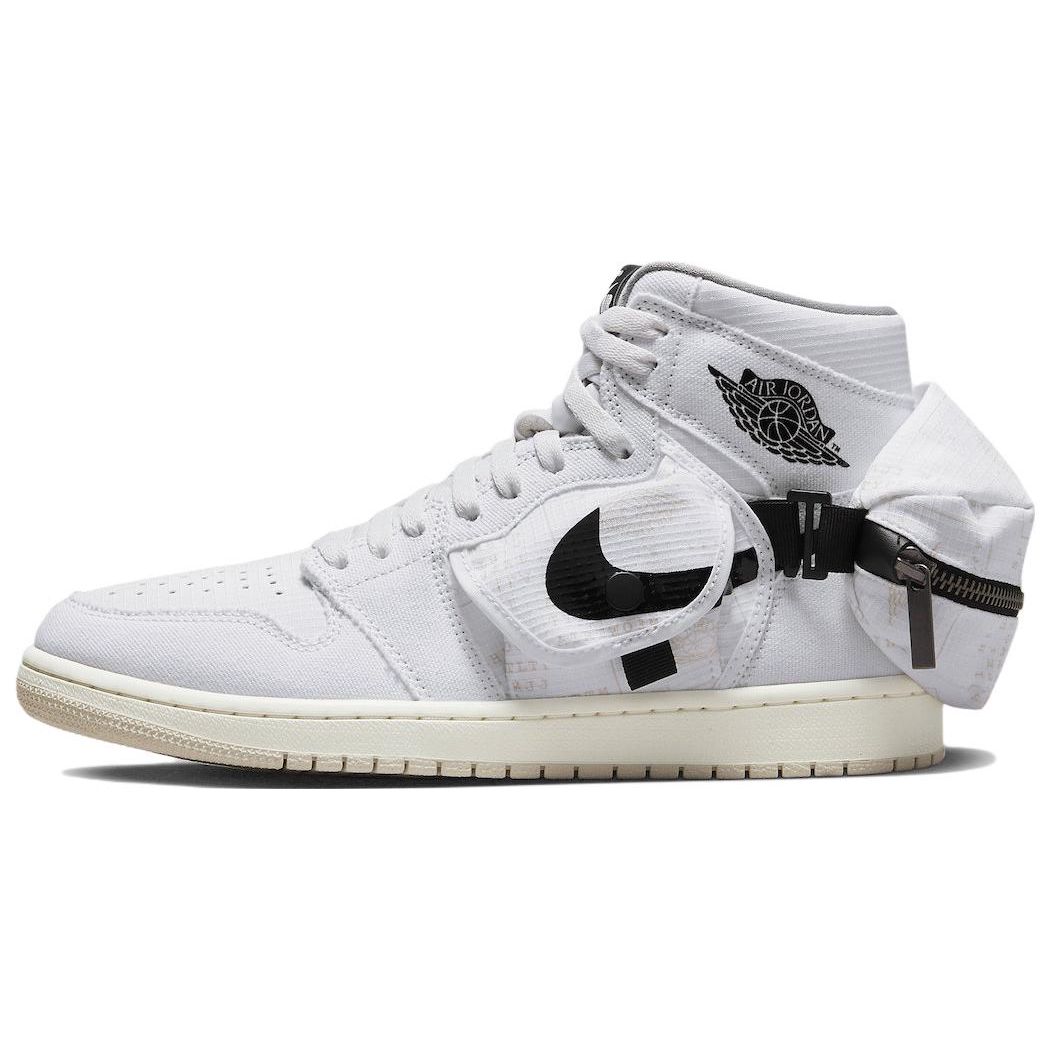 

Air Jordan 1 Retro High Utility Белые Черные мужские кроссовки Sail DO8727-100 42.5