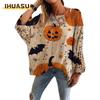 IHUASU Damenmode Casual Herbst Winter Langarm Lose Pullover