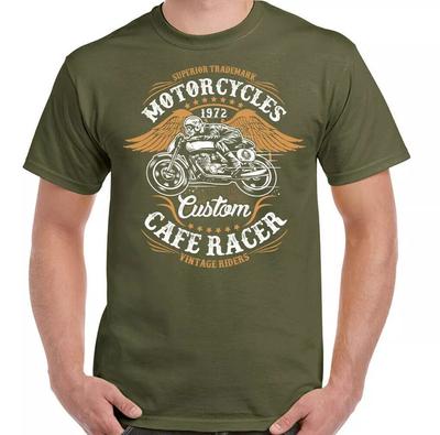 Cafe Racer T-Shirt Biker Motorrad Motorrad-Enthusiast Custom-Bike