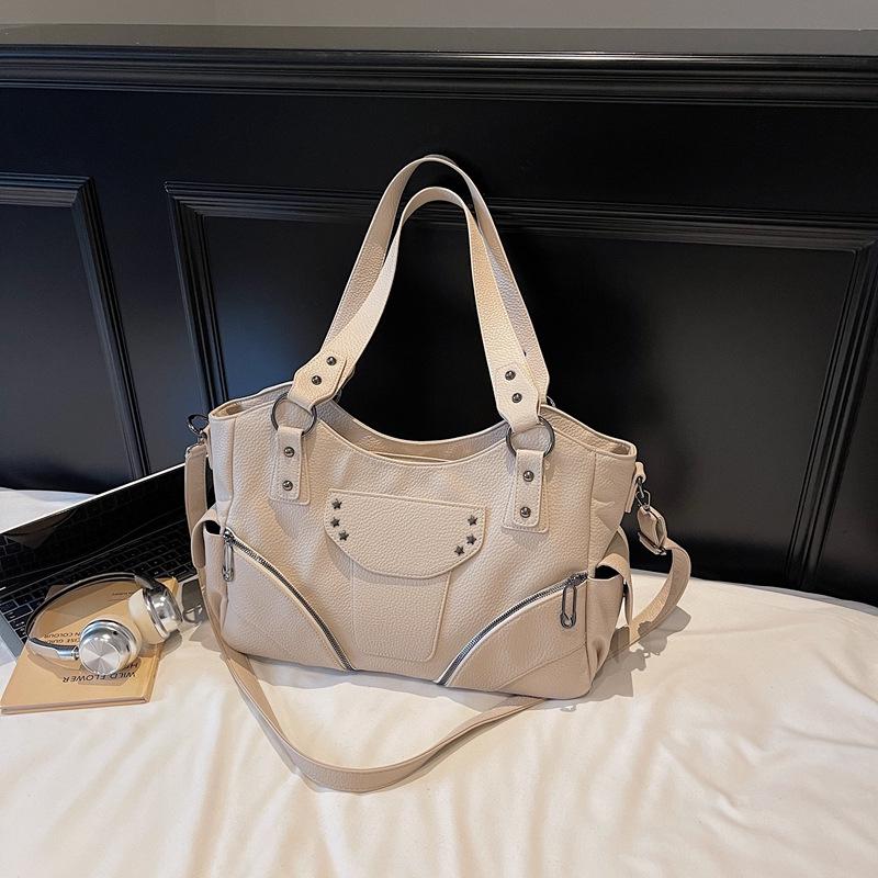 Women's Retro Crossbody Handbag: Fashionable, Versatile, Simple, Commuter-Style, Large Capacity Shoulder Tote