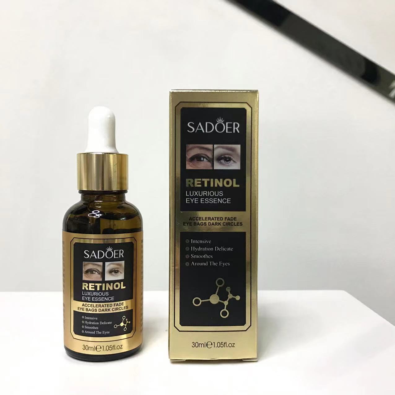 

Retinol Eye Serum SADOER improves dark circles, bags under the eyes, and eye lines 30ML