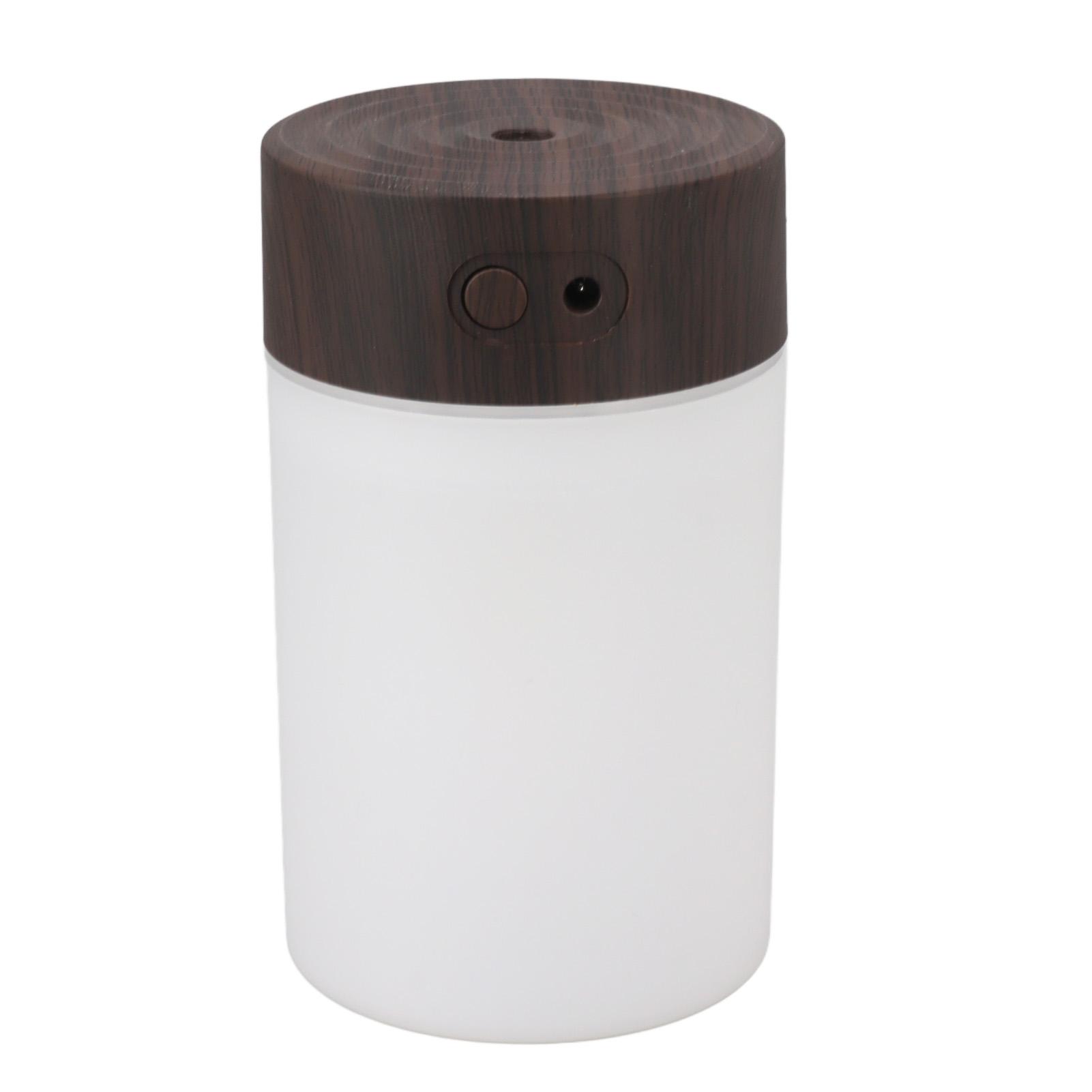 Mini Humidifier 260ml 5V USB Charge Colorful LED Night Light Wood Grain Desk Humidifier for Bedroom Office Car Dark Wood Grain чёрный