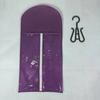 Wig Hanging Bag Transparent Zipper Closure with Hanging Hook Dustproof Portable Wig Hanger Hair Extension Holder