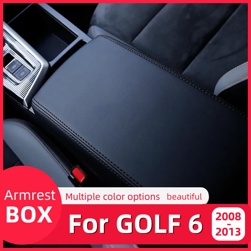For VW Golf 6 Accessories Volkswagen GTI MK6 2008-2010 2011 2012 2013 Central Control Armrest Box Protective Cover Inner Trim