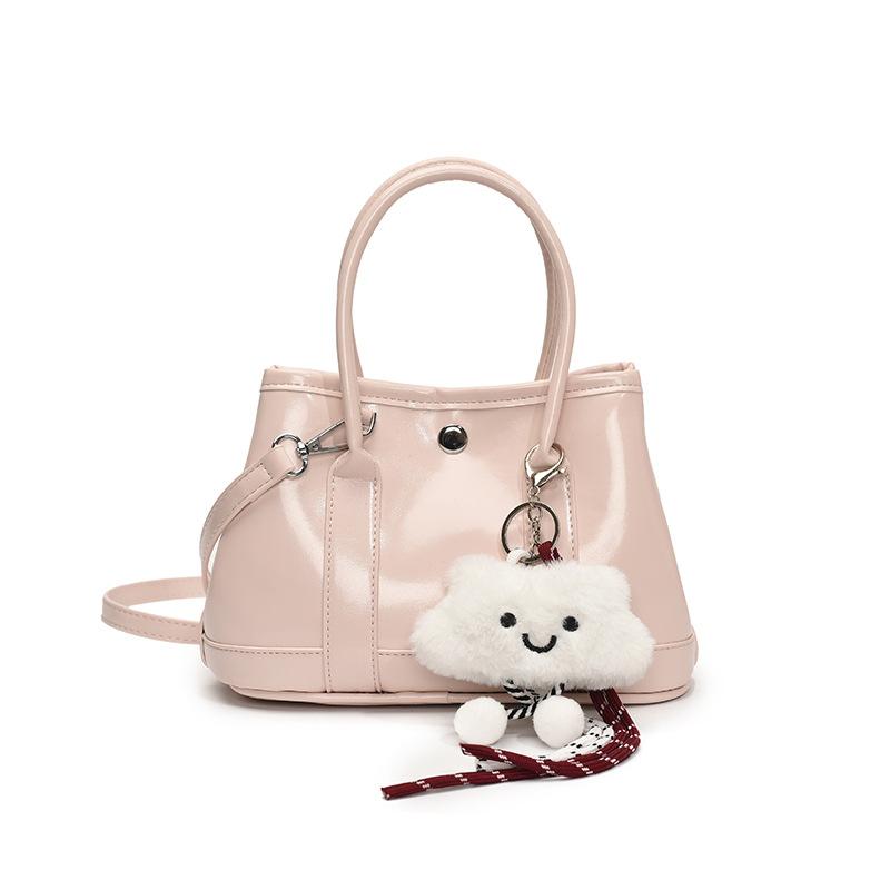 Korean New Product Sweet Cream Style Casual Portable Small Bag Temperament Versatile Simple Solid Color Commuter Messenger Women's Bag