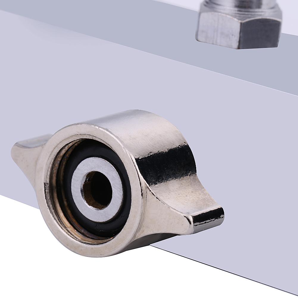 3 Way Airbrush Air Hose Splitter Adjust Air Regulation Valve Knob