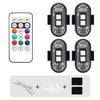 Car Strobe Light 8Color Remote Motorcycle Flash Led Anti-collision Warning Lamp Waterproof Wireless Remote Control For Car Bike
