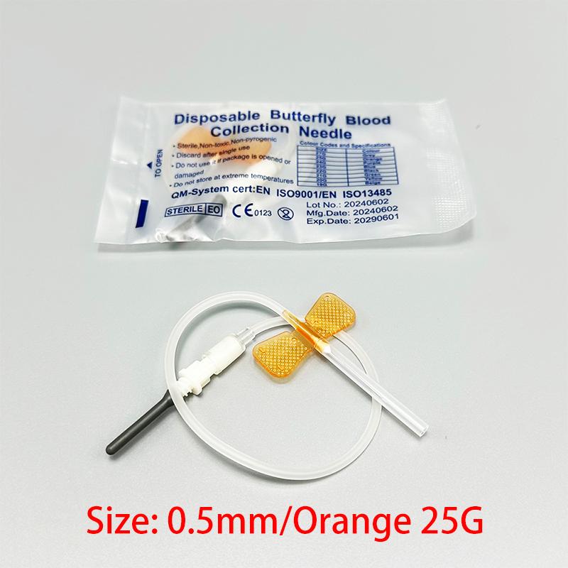 50-500 Pieces Disposable Butterfly-Type Blood Collection Needles Double-Wing Blood Sampling Needles for Pets Dogs and Cats