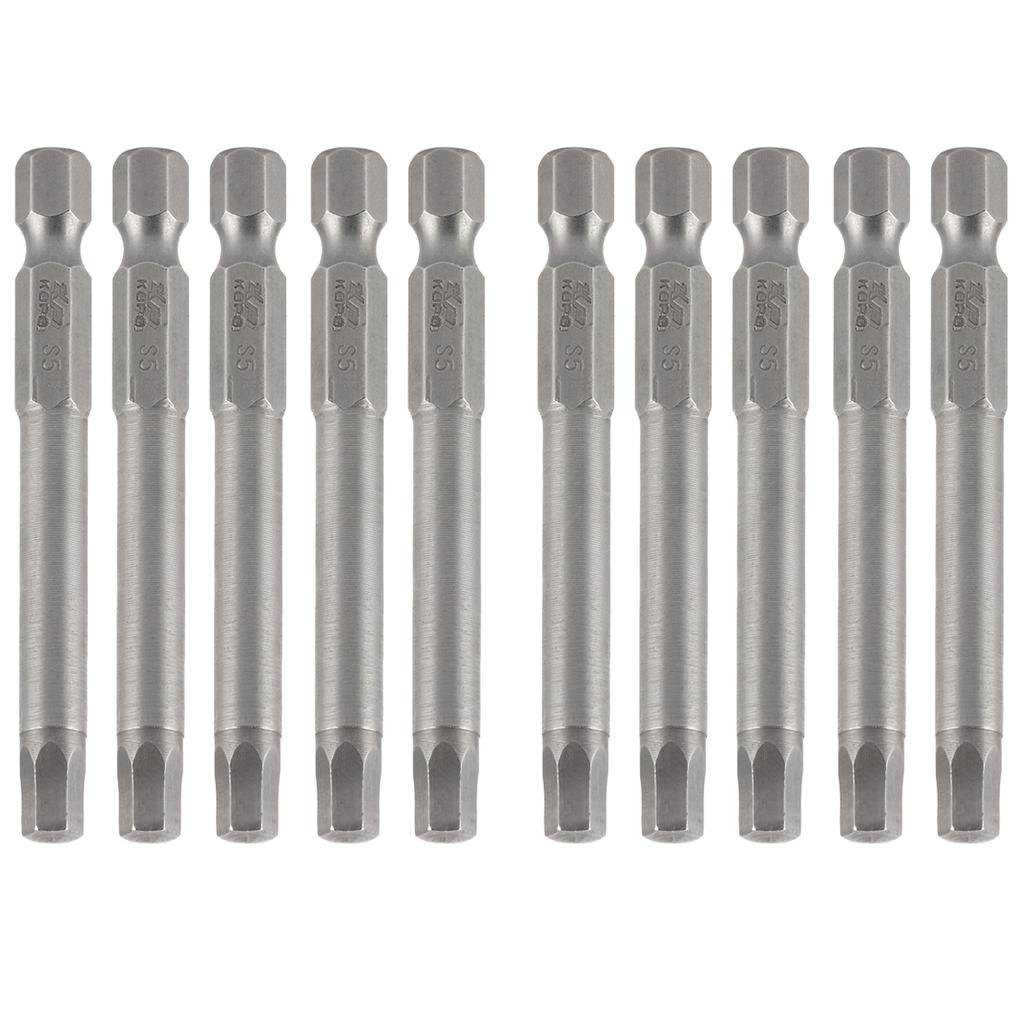 10Pcs Electric Screwdriver Bits Hex Socket Hardened with Magnetic Accessories S14 65mm