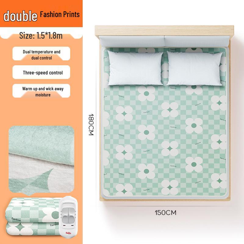 Elektrische Decke von Rainbow: Einzelsteuerung, Temperatur einstellbar, Entfeuchtung, Perfekt für Studentenwohnheime