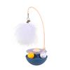 4-in-1 Interactive Cat Feather Toy for Indoor Cats Tumbler Cat Toy with Ball Track Catnip Ball Teasing Feather Kitten Exercise Toy for All Breeds