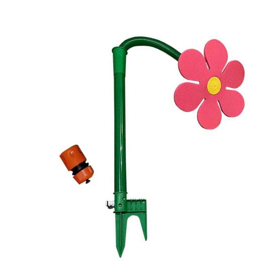 Dancing Flower Lawn Sprinkler Ground Insert Crazy Daisy Sprinkler Funny 360-Degree Rotating Sun Flower Garden Sprinkler for Yard Watering Dogs