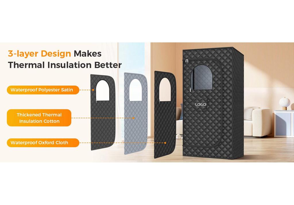 Portable Folding Full Body Steam Sauna Box for Home Use