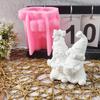 Easy Release Silicone Mold Detailed Gnome Shaped Candle Mold for Dinner Decoration Plaster Mold for Handmade Lover