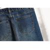DIMANAF 2025 Plus Size Autumn Women Jeans Elastic  Pants Denim Blue High Waist New Pants 5XL
