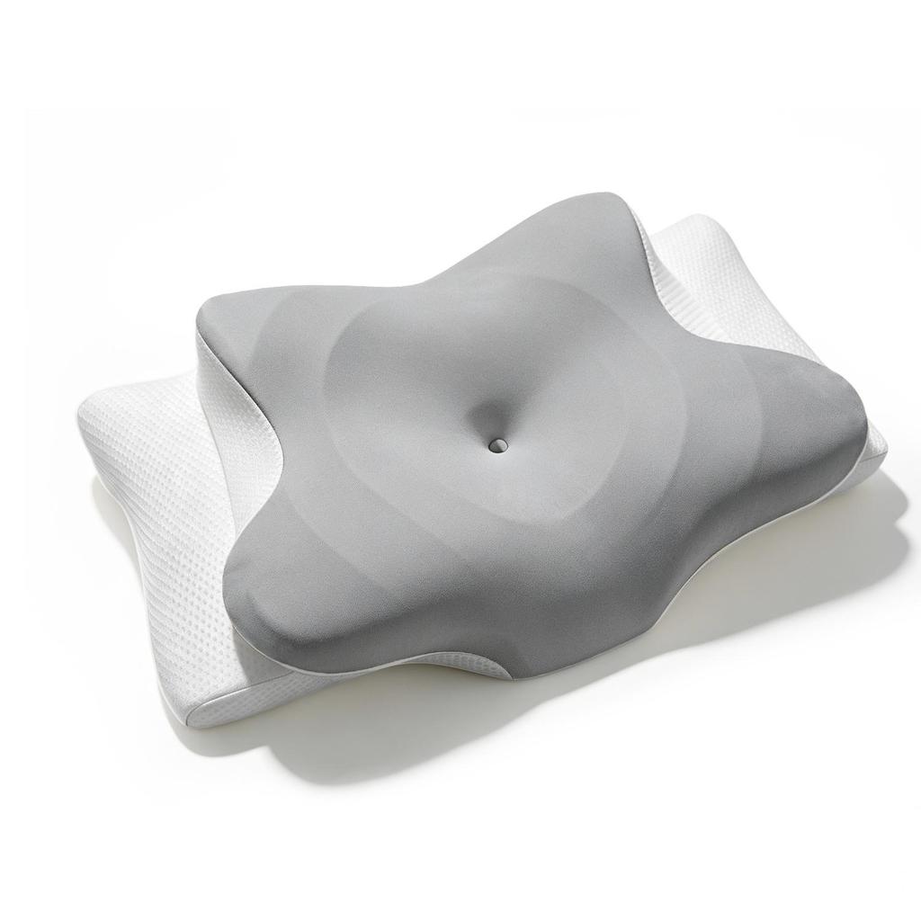 Butterfly-Shaped Memory Foam Pillow for Cervical Spine Support and Hotel Sleep Comfort