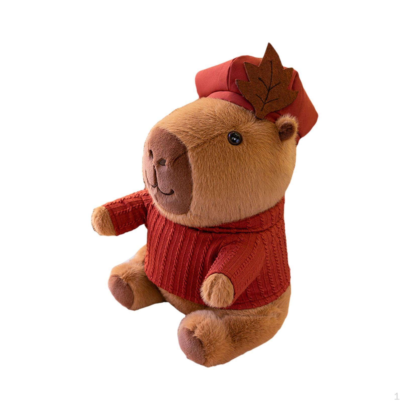 

Капибара плюшевая игрушка кукла декор детской комнаты животное чучело милая семья взрослые красный