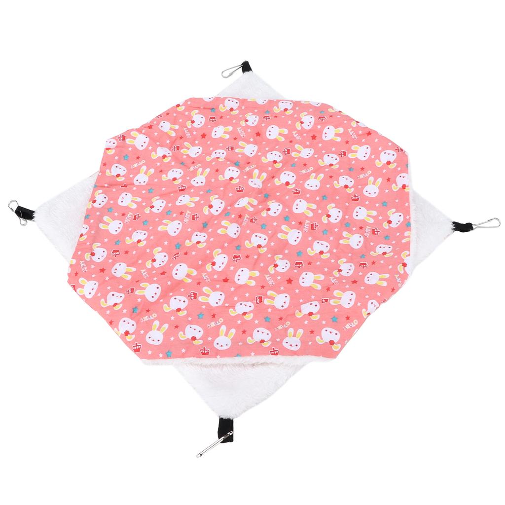 Haustier Warm Doppelschicht Hängematte Gute Luftdurchlässigkeit Hängender Eichhörnchen SchlafsackS Cartoon Rosa