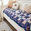 Cream Style Sofa Cushion Non-Slip Four Seasons Universal Thickened Cotton Sofa Cover Cloth Internet Celebrity Window Sill Cushion