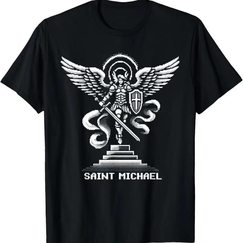 New Limited Saint Michael The Archangel Catholic Video Game T Shirt Made In Usa