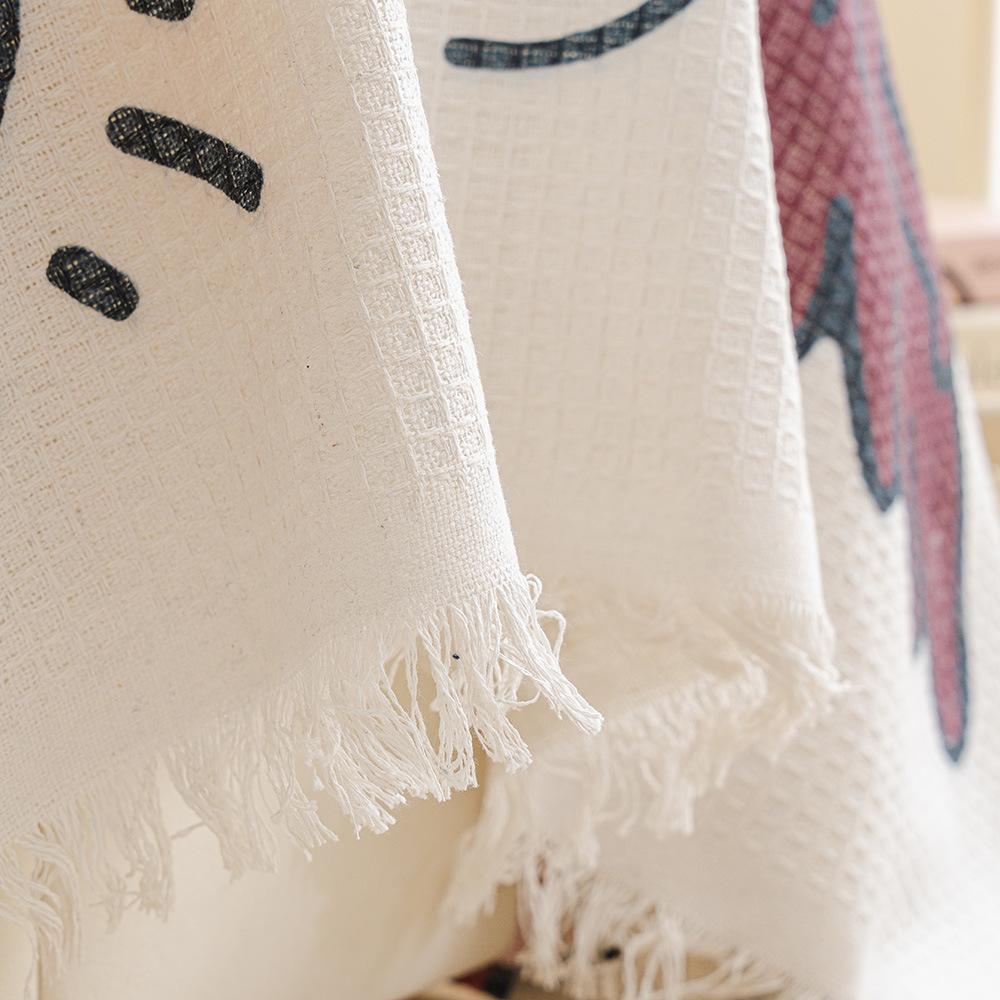 Sofa Towel Full Cover Cloth Ins Style Waffle Camping Blanket Sofa Cushion Cover Towel Four Seasons Universal All-inclusive Sofa Cover