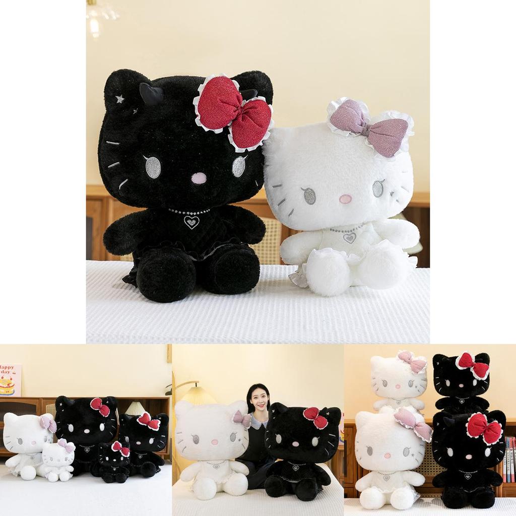 Adorable Peluche de Gato Kt Ángel Demonio Para Niñas Regalo Perfecto Almohada de Peluche