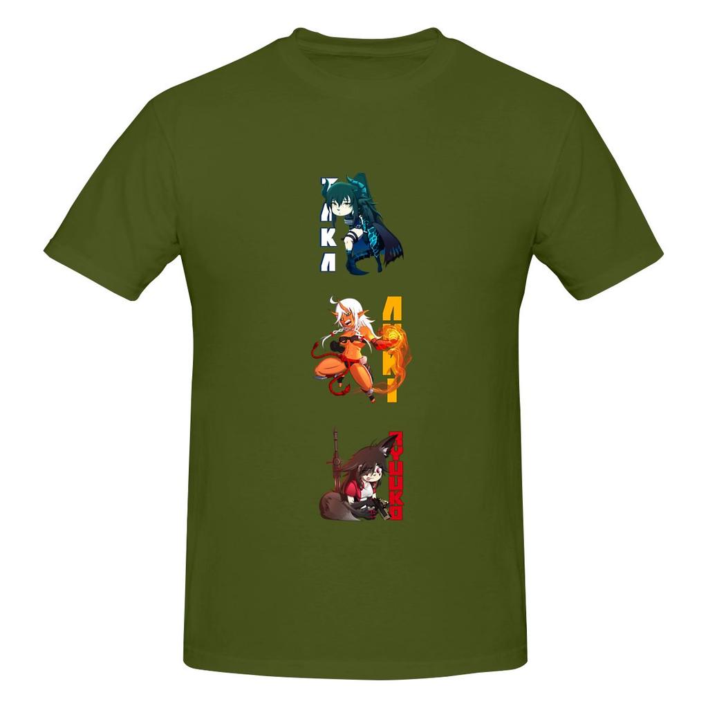 Taka S World Characters Couple Style Tshirt Fresh And Versatile Faderesistant Tshirt