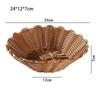 Hardness Rattan Wicker Woven Serving Baskets  Restaurant Serving Tabletop Display