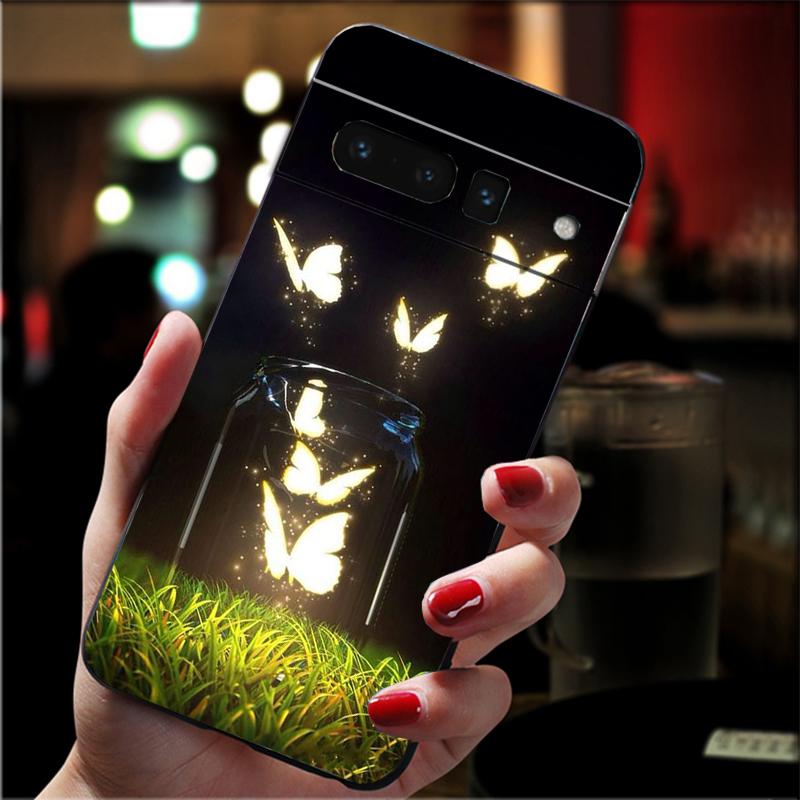 Phone Case For Google Pixel 10 9 Pro XL 9A 8 7 6 Pro Pixel 8A 7A 6A Pixel 8 7 6 5 Colorful Butterfly Flower