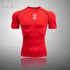 Men Short Sleeve T Shirt Compression Tights Men Fitness Running T-Shirt Breathable Sport Set Rashgard Gym Clothing