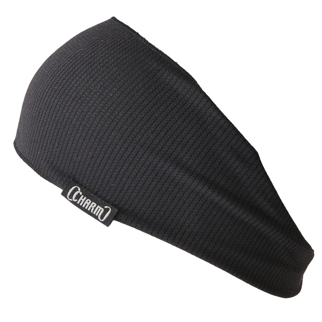 CHARM Turban Headband Size Fits to the UV for Men and Women in [One All/Black/Cool Touch] Protection/Sweat Absorbent/Quick-Drying/Headband/Headband