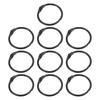 10Pcs Loose Leaf Binder Rings Book Hoops Metal Flash Card Book Binding Rings for Key Chain Index Card Scrapbooks Office Supplies