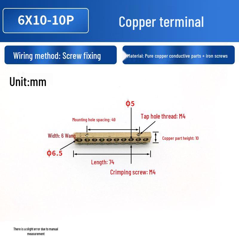 PZ30 Copper Terminal Blocks with Screws