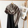 Silk Scarf Big Square Scarf for Women's Spring New High-end Touching Double-sided Digital Printed Shawl Scarf