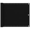 VidaXL Balcony Screen Black 75x500 Cm HDPE 311030