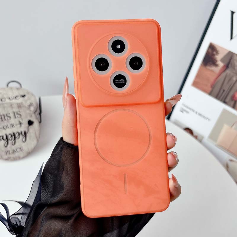 

Matte Translucent Ultra Thin Case for Redmi 14C NOTE 14 15 Pro Plus Xiaomi POCO M8PRO C85 X7 Soft Slim Soft Design Cover Redmi 14C оранжевый