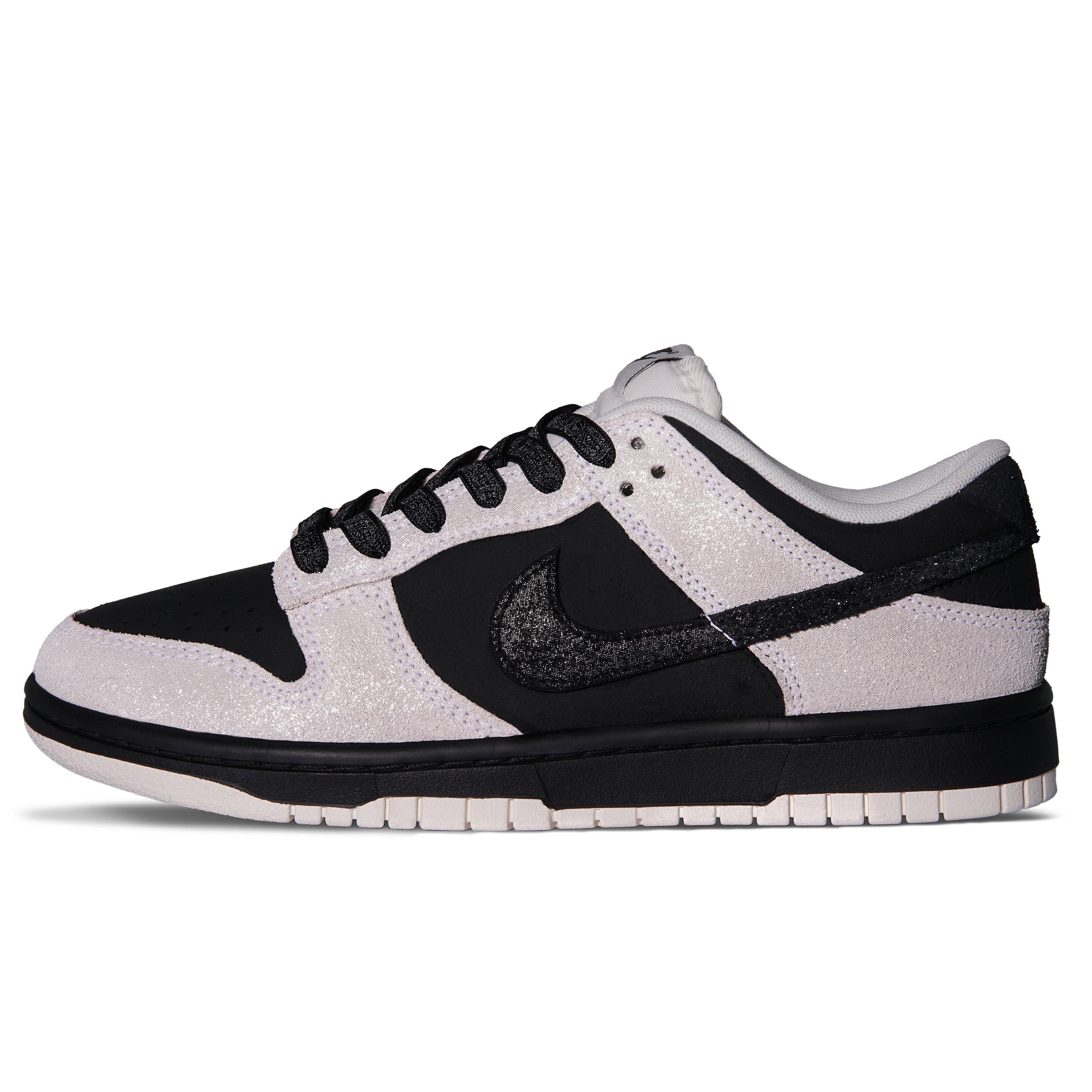 

Nike Dunk Starry Slip Resistant Abrasion Resistant Low top Skateboard Shoes Unisex Black White HQ3502-100(Team645-) 36
