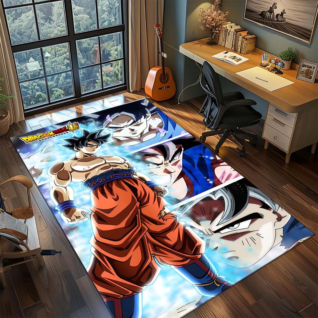 Dragon Ball Goku Anime Koberec Velký Koberec Protiskluzová Omyvatelná Podložka do Domácnosti Herní Místnost Ložnice Domácí Dekorace -QJY