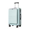 Yongsheng 20'' Front-Opening Suitcase with Universal Wheels, Password Lock & Large Capacity 24'' Zipper