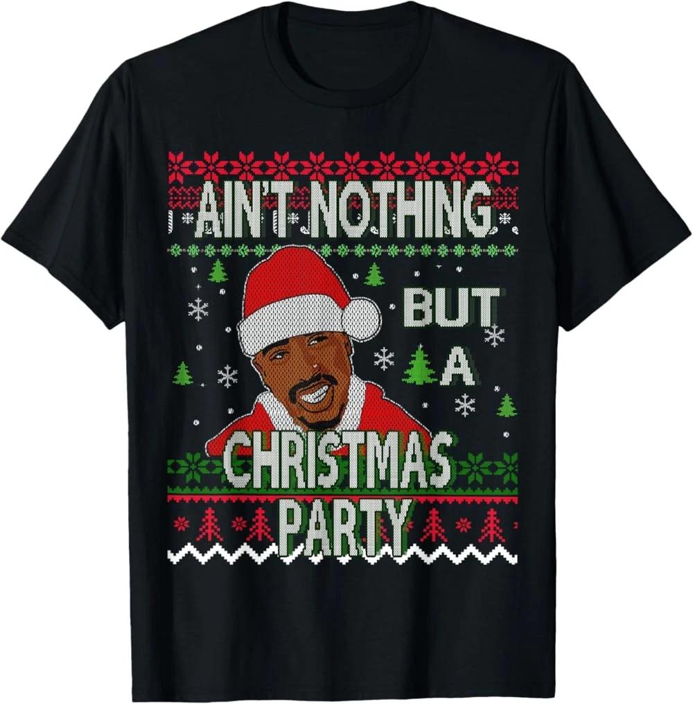 RARE! Hip Hop Ugly Christmas Party T-Shirt 3XL