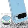 For Google Pixel 9 Pro Case TPU Frame Clear Acrylic Back Phone Cover Anti-Scratch